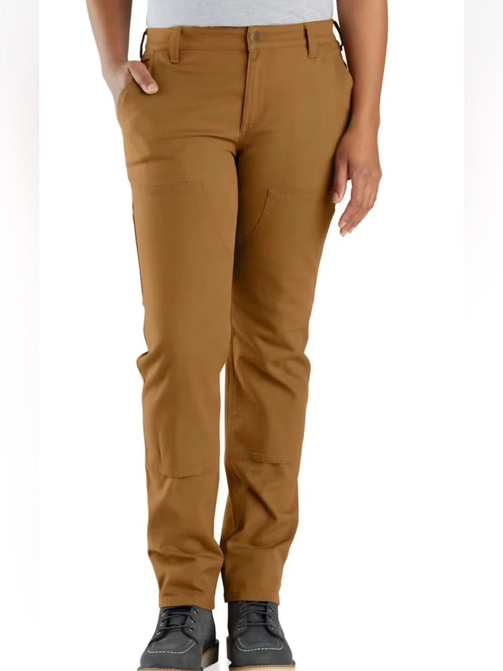 Carhartt Womens 16 Tall Rugged Flex Straight Leg Double Knee Pants BN104296